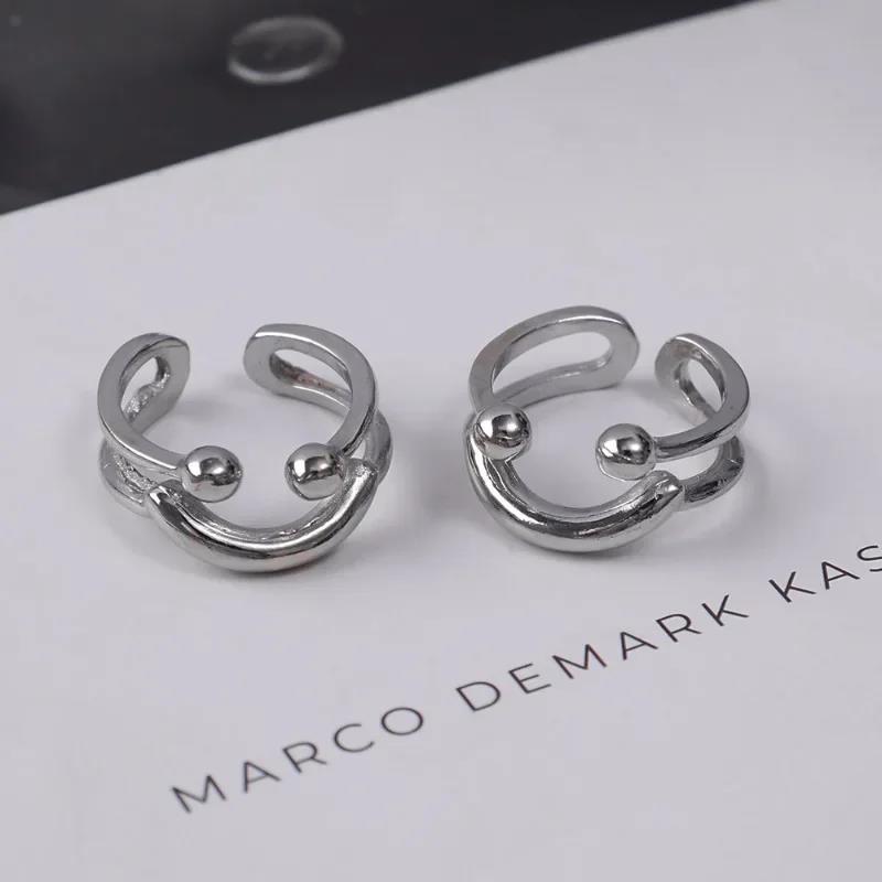 Yuanyan%20New%20Silver%20Color%20Smile%20Shape%20Ring%20for%20Women%20Girls%20Y2K%20Stainless%20Steel%20Rings%20Adjustable%20Opening%20Ring%20Fashion%20Jewelry%20Friend%20Gifts%20-%20Image%204