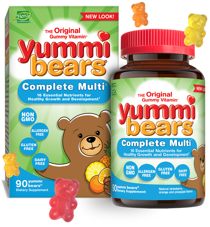 Hero Nutritionals - Yummi Bears, Complete Multi Vitamin Nutritional ...