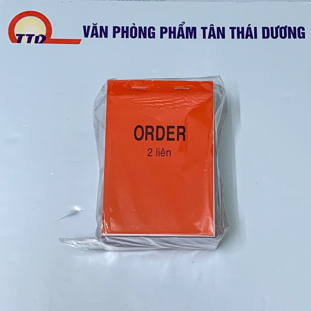 Sổ ORDER 2 Liên - Có Rãnh Xé