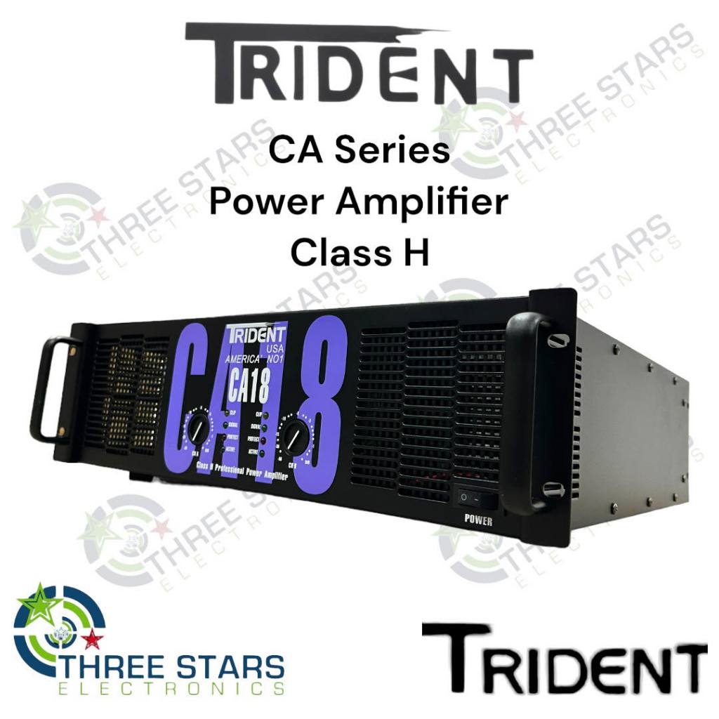 Trident CA-18 Power Amplifier 1100 watts x2 RMS Class H | Lazada PH