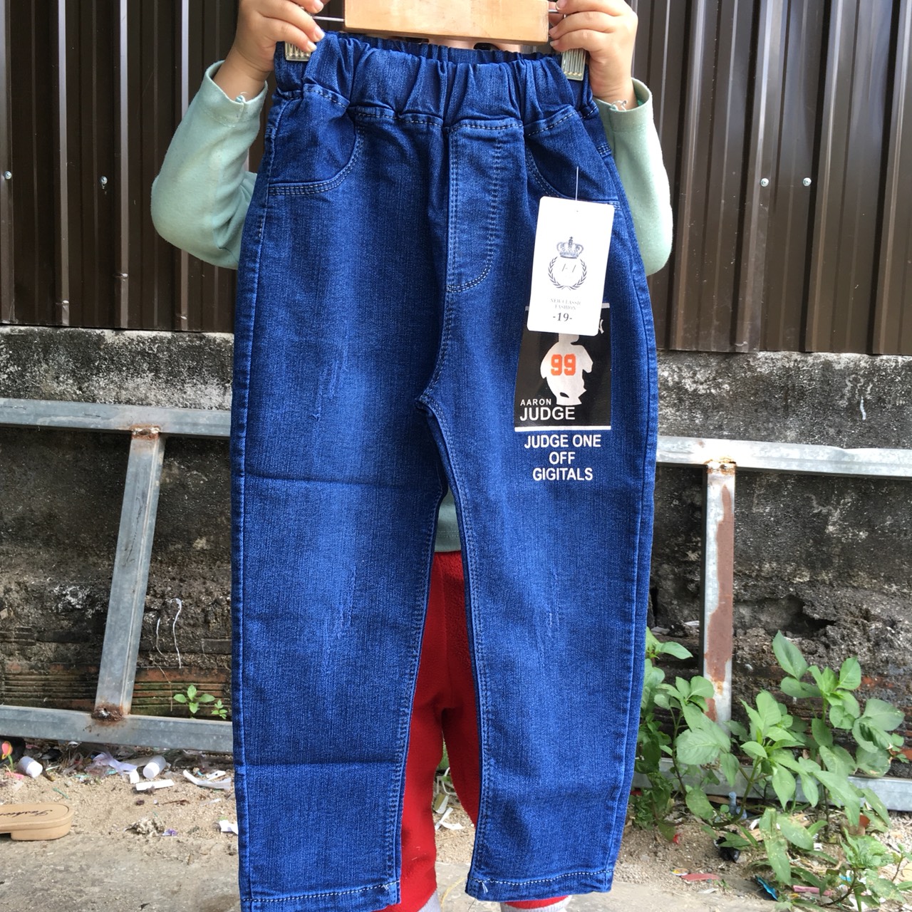Quần jean dài cá tính cho bé trai 16-22kg