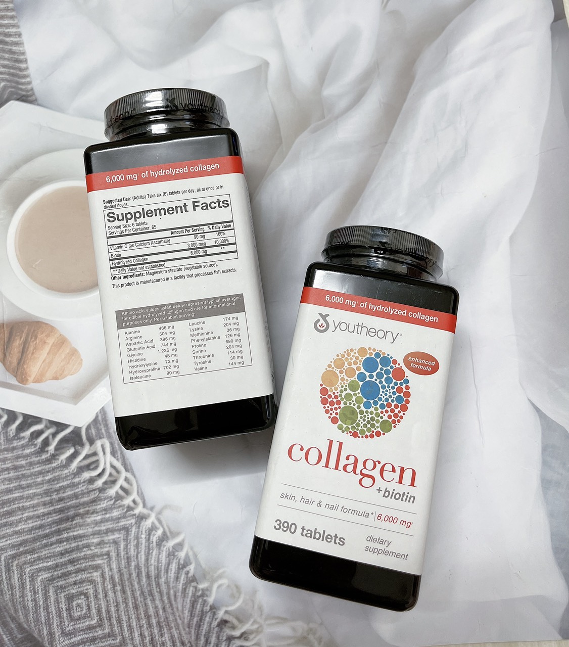 Viên uống đẹp da Collagen Youtheory+Biotin 390 viên Mỹ