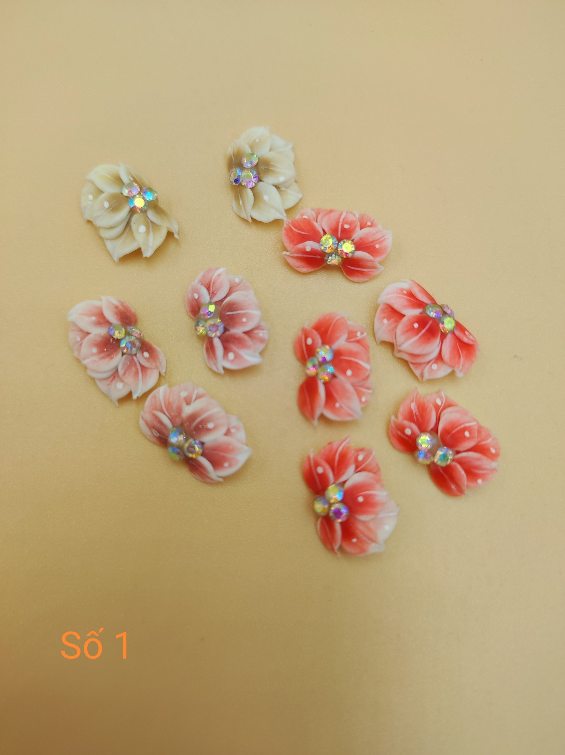 Hoa bột trang trí móng