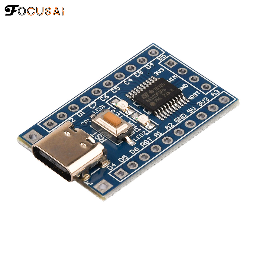 FocusAi STM8S103F3P6 STM8S003F3P6 ARM Minimum System Development Board Module for Arduino with Type-C Port