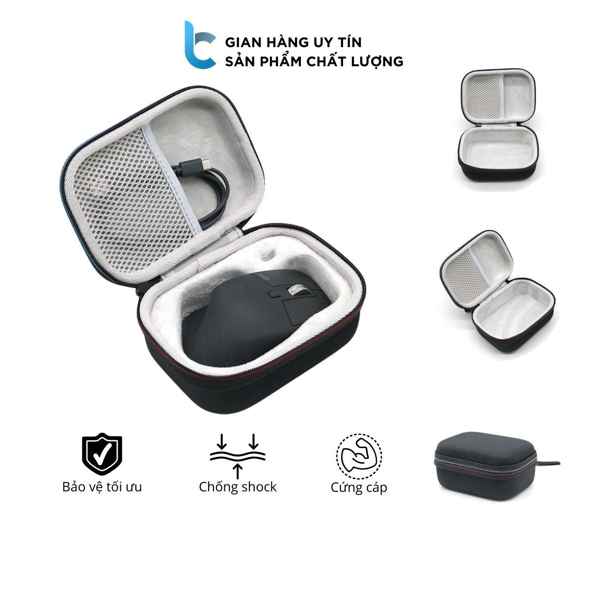 Hộp Đựng Bảo Vệ Chuột Logitech MX Master 2S/ 3 Lucas Vuông