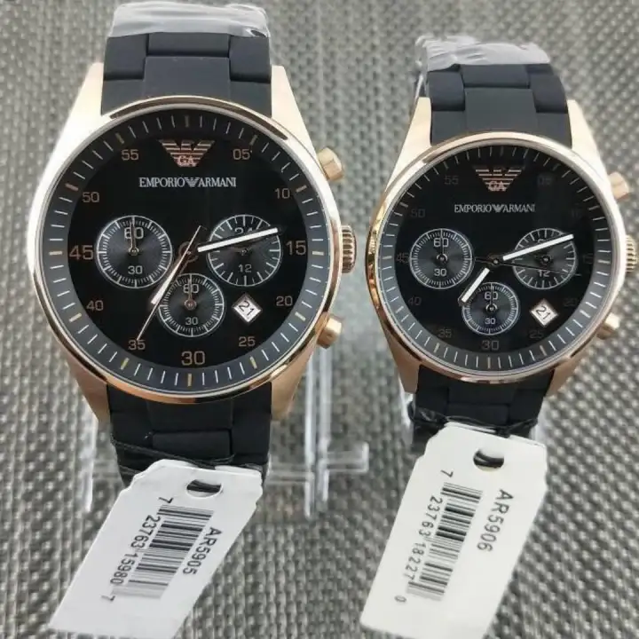 emporio armani couple watches set