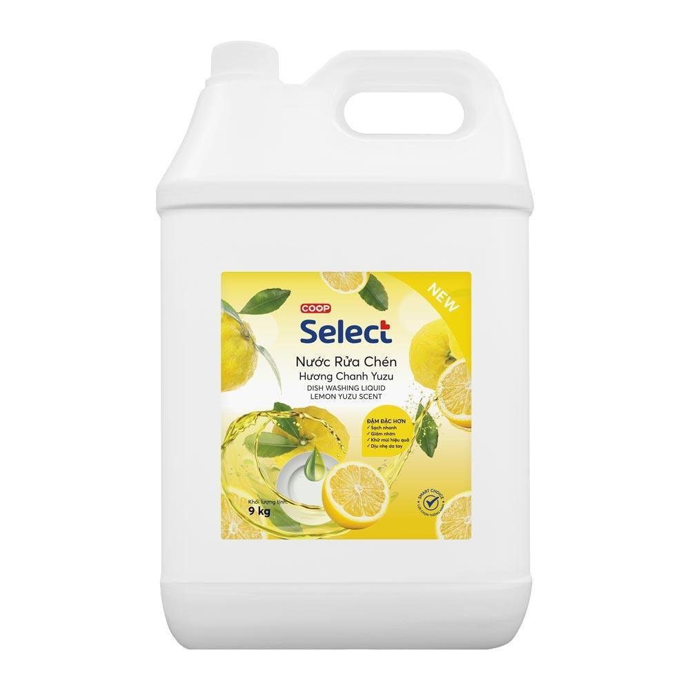 Nước rửa chén chanh yuzu Coop Select 9kg