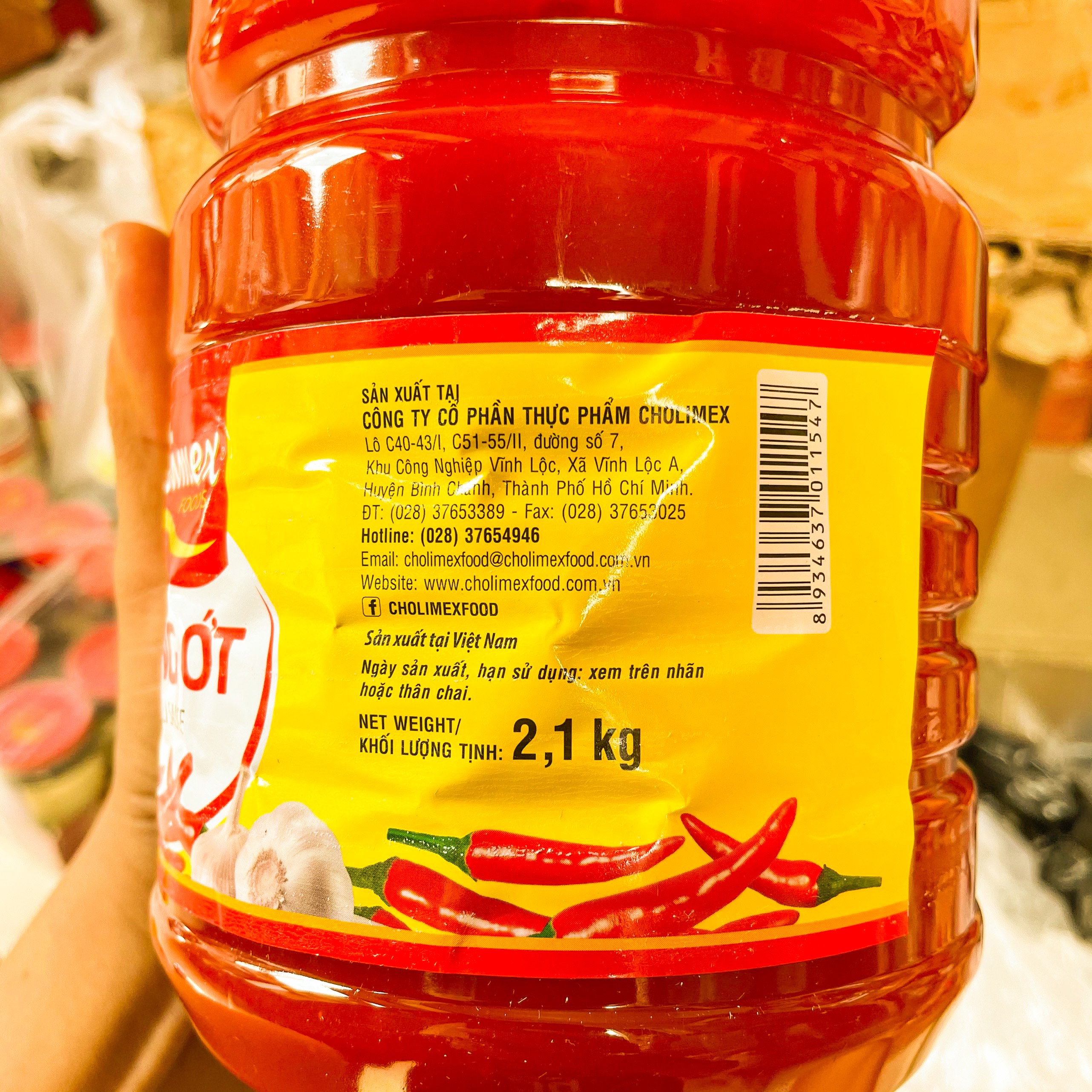 TƯƠNG ỚT 2.1KG CHOLIMEX