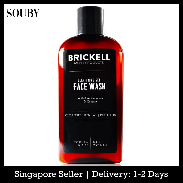 brickell men's clarifying gel face wash