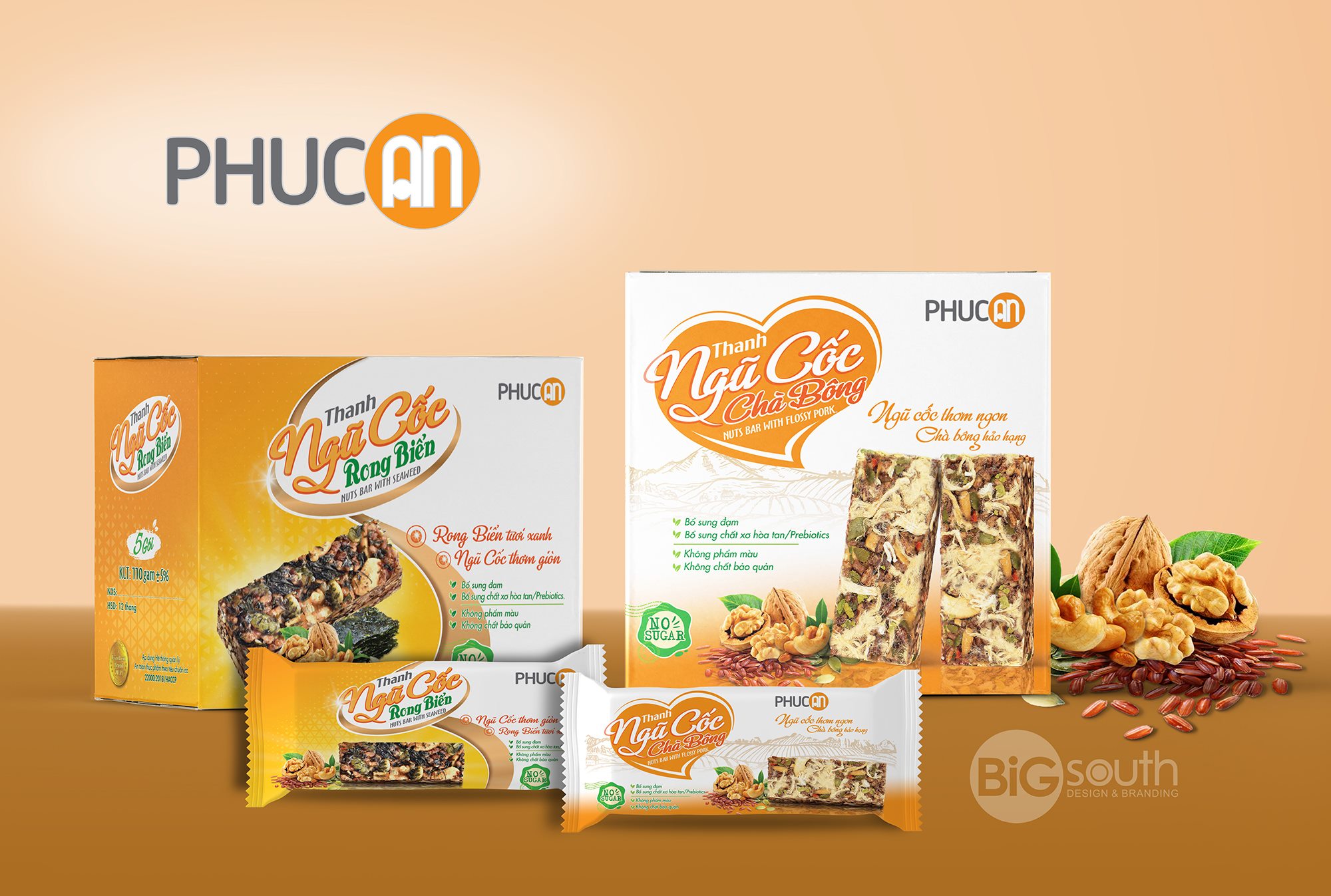 COMBO 3 HỘP BÁNH NGŨ CỐC PHÚC AN (Mua 3 Hộp Tặng 1 Thanh Gạo Lứt )