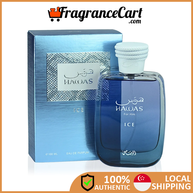 香水(男性用) Rasasi Hawas Ice 100ml Rasasi Hawas Ice Eau de Parfum Spray for Men, 3.4 Ounce