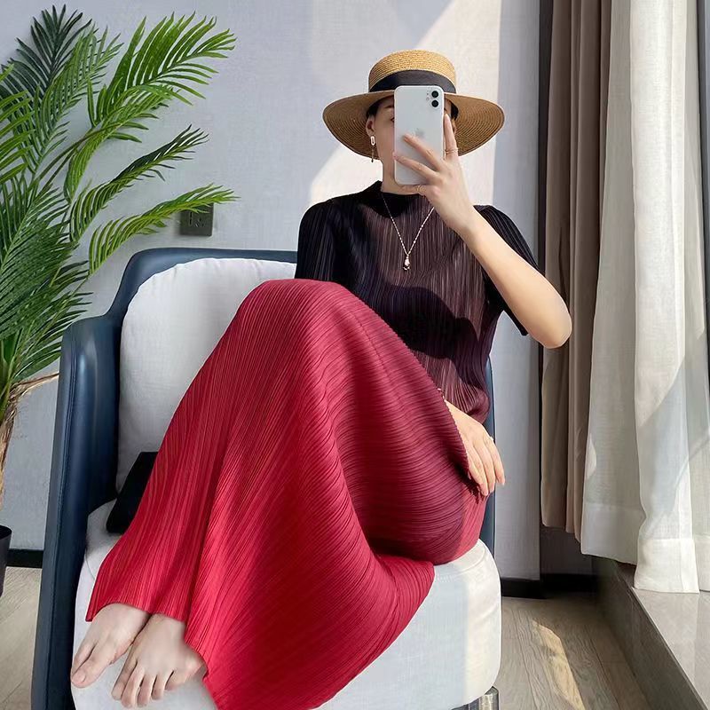 Đầm Xếp Ly Màu Gradient Cao Cấp Thời Trang Dành Cho Nữ