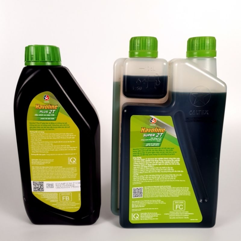 Dầu Động cơ 2 thì Caltex Havoline Plus 2T, Super 2T (cưa xăng, cắt cỏ)