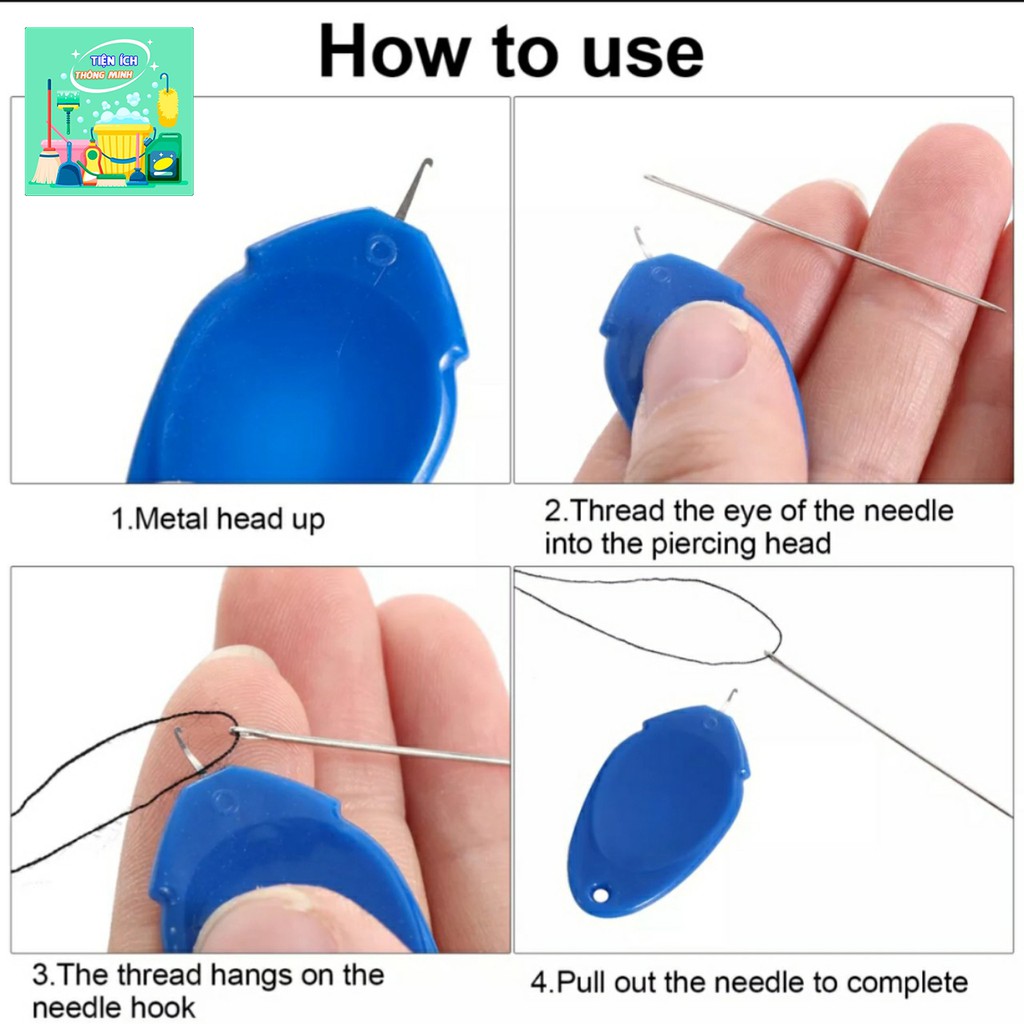 Smart household needles, threads. Thread at needle easily. Sewing needle threads guide