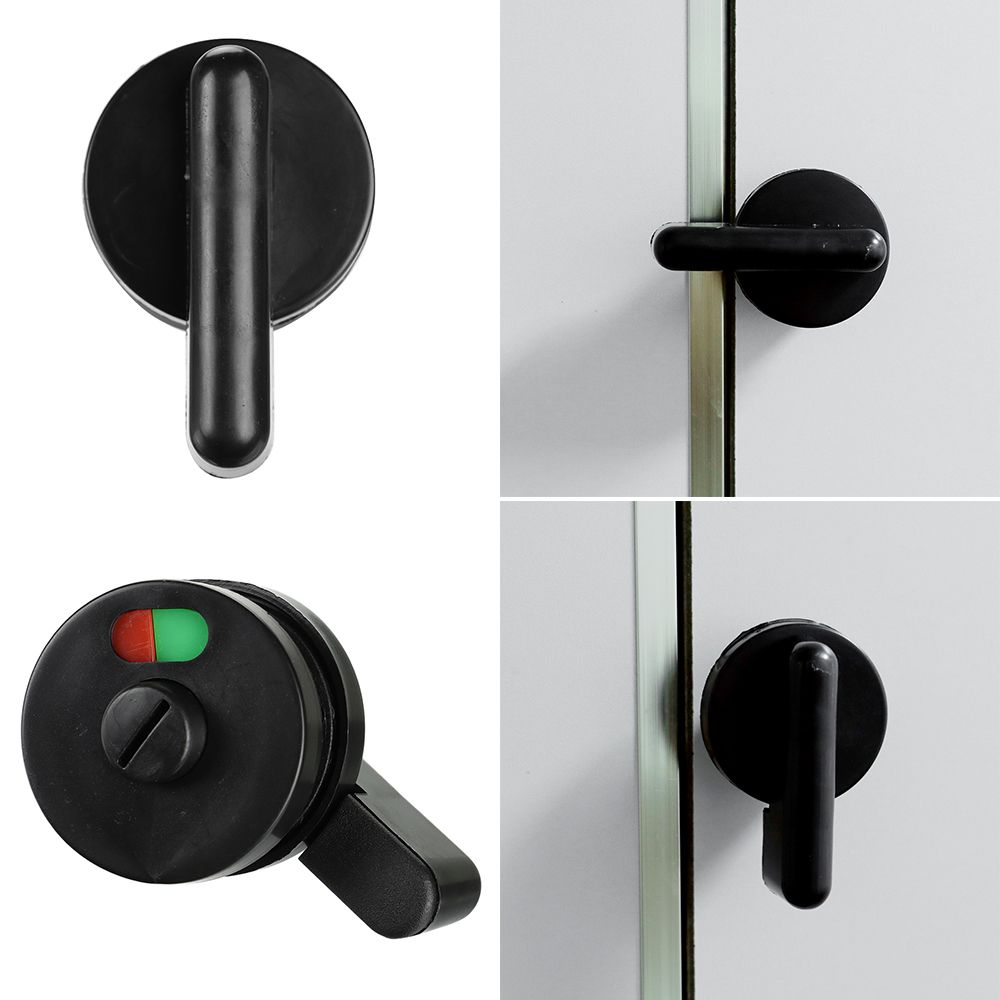 Bathroom%20Nylon%20Plastic%20Public%20Toilet%20Partition%20Door%20Lock%20Indicator%20Lock%20Handle%20Black%20-%20Image%204