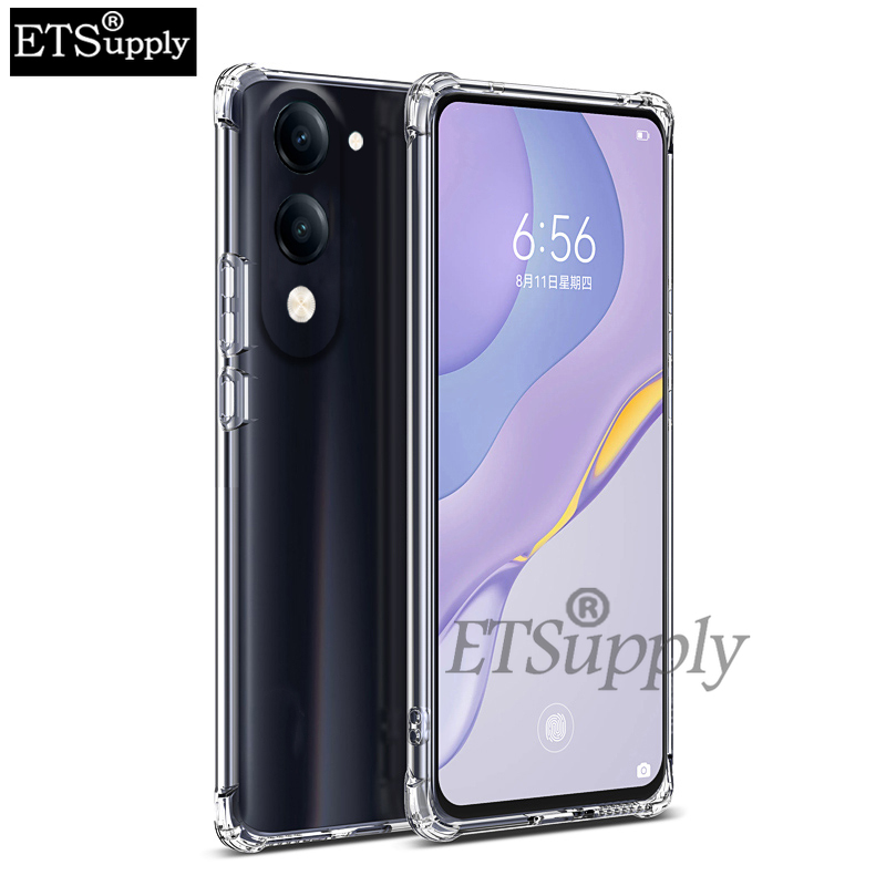 Phone case Vivo Y04 Soft Transparent Full Protection shockproof Armor Back Cover Vivo Y04 4G Case.