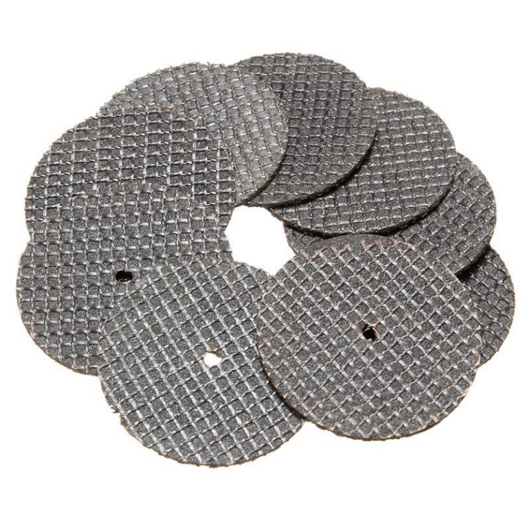 10 Đá Cắt Sắt Mini ( 32 x 1mm ) + 1 Trục Giữ