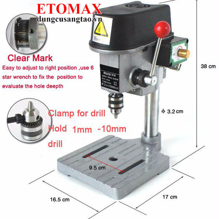 Máy khoan bàn mini 340W