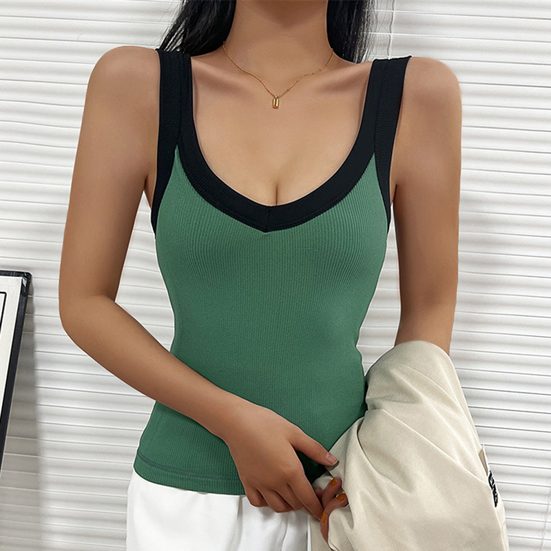 Women Velvet Vest Plush Winter Thickened Unwear Solid Color Thermal  Underwear Camisole Warm Sling Vest