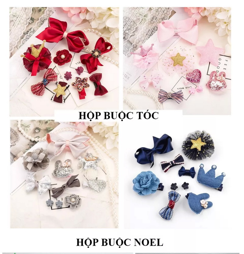 [HCM]Hộp buộc tóc công chúa dành cho Bé Gái - Diệp Linh
