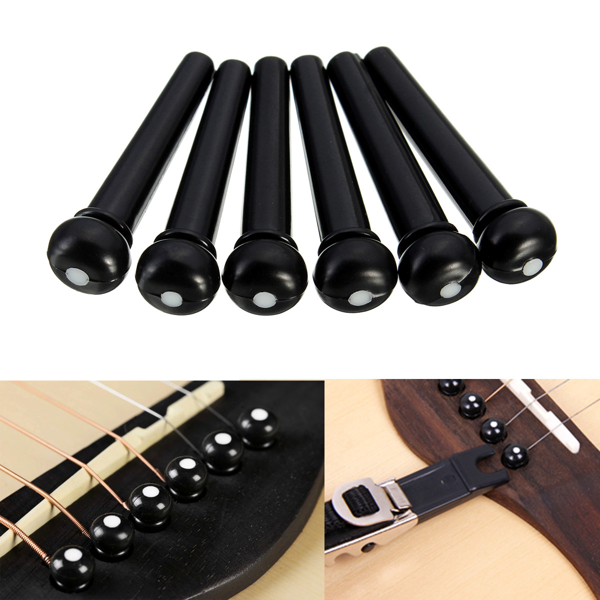 Chốt đàn guitar Aucostic (trắng)