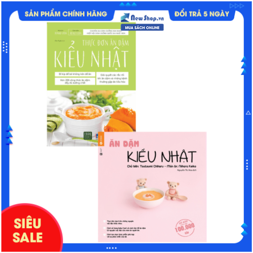 Sách - combo ăn dặm kiểu nhật + thực đơn ăn dặm kiểu nhật - newshop