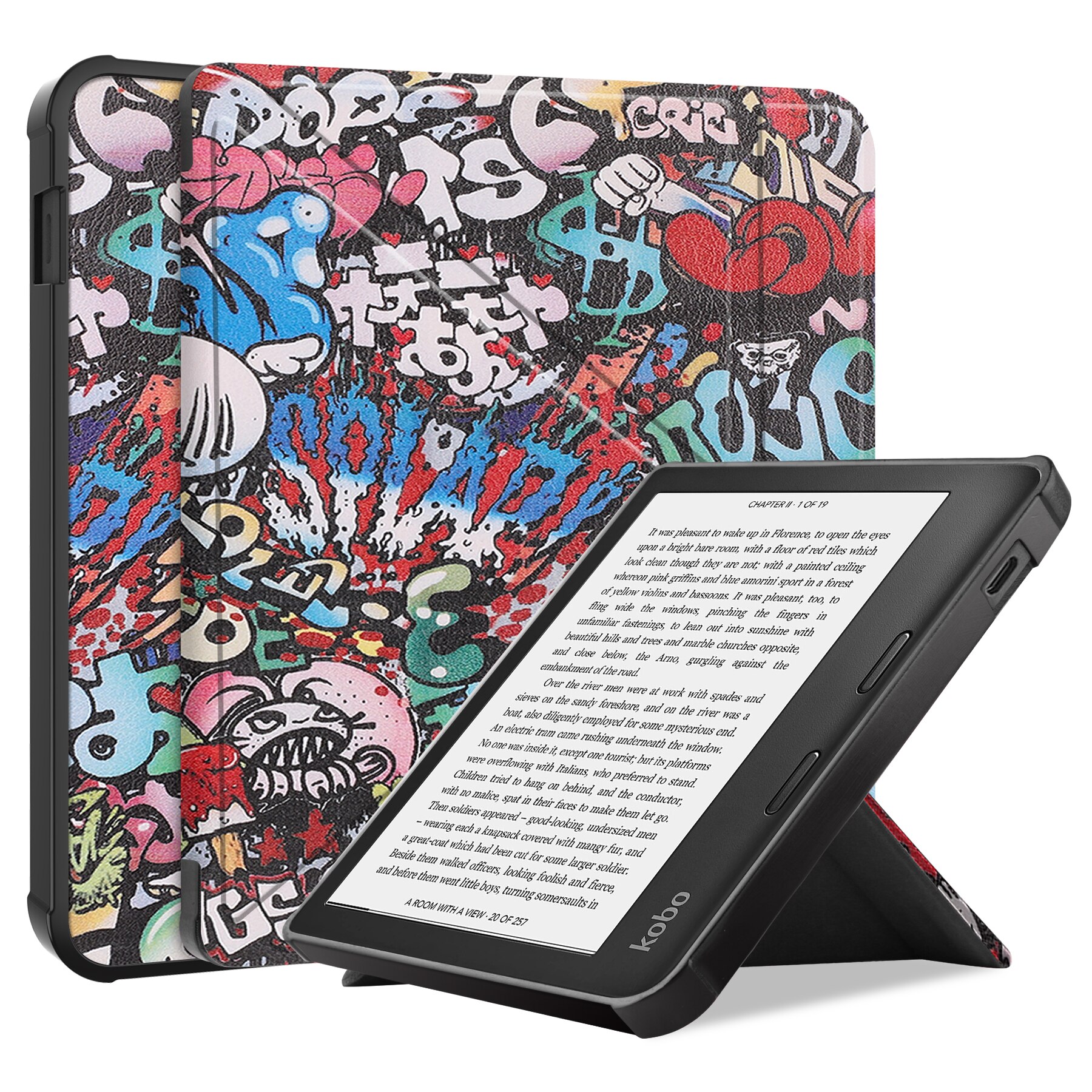 Slim Ultra Magnetic Stand Hard Back Shell Protective Cover Case For All-New Kobo  Libra 2