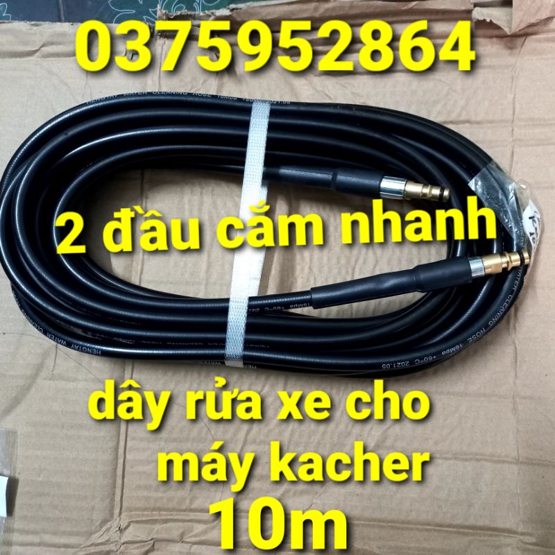 Dây rửa xe cho máy kacher, khớp nối dây karcher