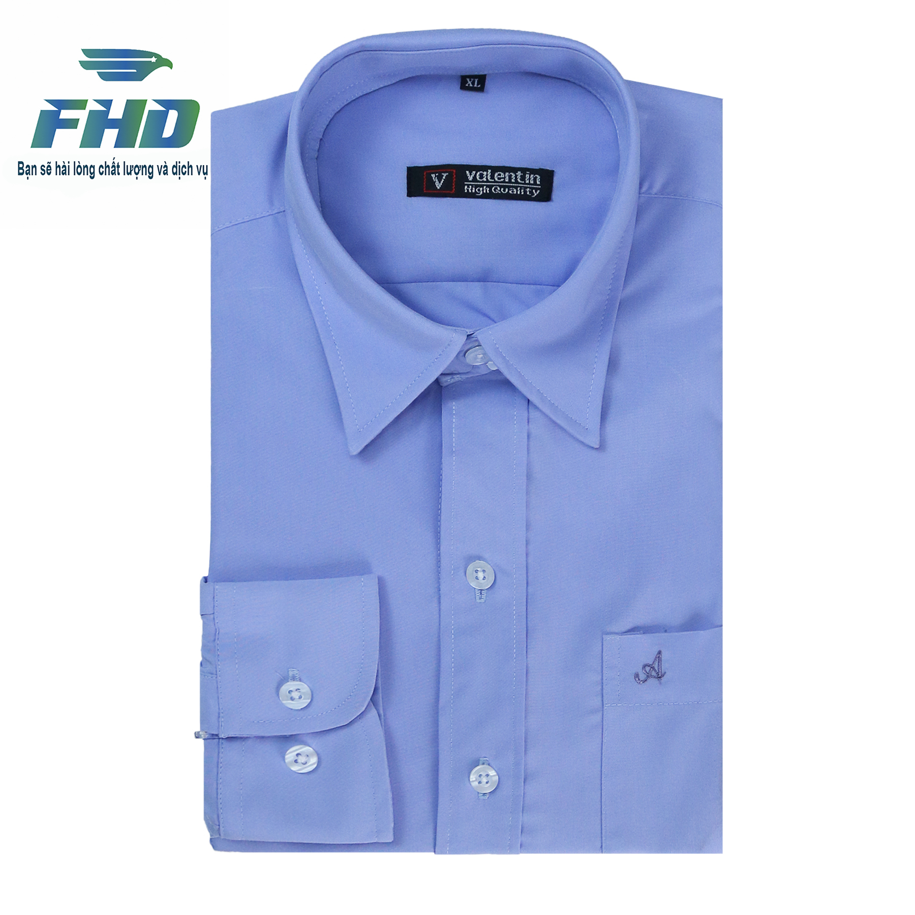 Áo Sơ Mi Nam Trơn Dài Tay Đóng Hộp Vải Cotton Mềm Mịn Màu Sắc Đa Dạng FHDA006_1