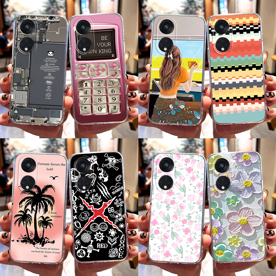 For oppo reno 8t 5g case new design 2023 pattern silicone soft back cover casing for oppo reno8 t reno8t 5g phone case