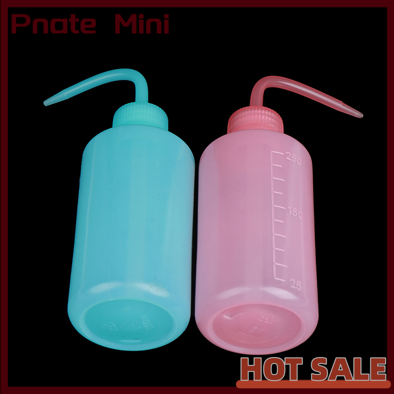 Pnate 1PC Wash Clean Clear White Plastic Green Soap Lab Wash Squeeze Diffuser Bottle