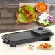 Bếp lẩu nướng, Nồi nướng lẩu 2 in 1 đa năng, Không Khói, - Nướng Nhanh - Tiết Kiệm Điện. 
