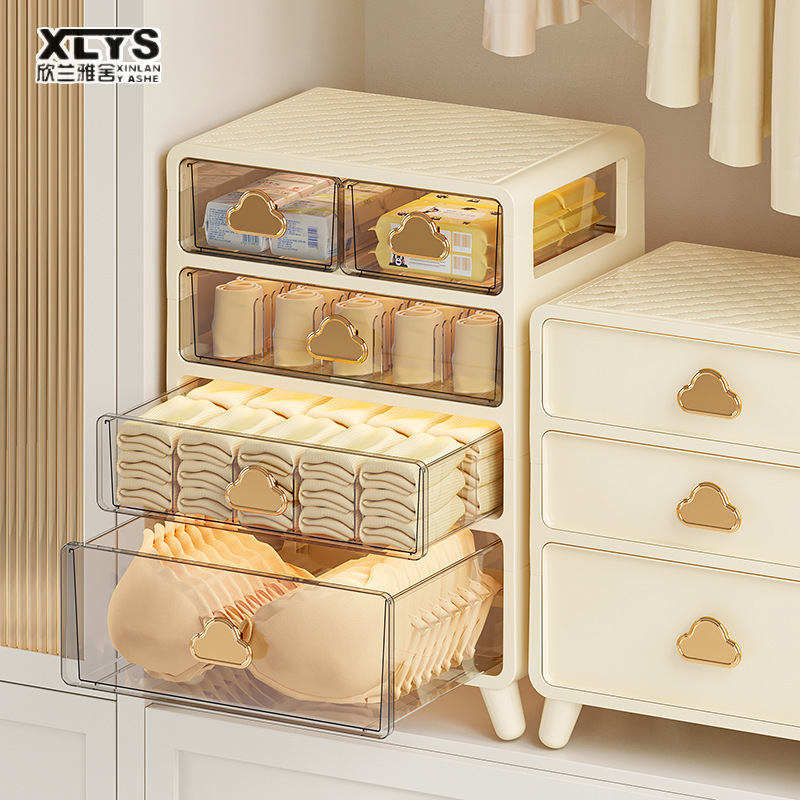 Storage box storage box Drawer storage box Household socks storage box Drawer finishing box Frame sorting box