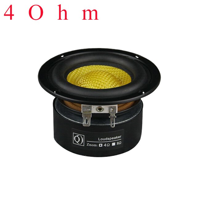 50W 4Ohm Subwoofer Speaker 3 Inch Deep Bass Loudspeaker Fiber Glass Super Subwoofer Loudspeaker Powerful Low Frequency DIY