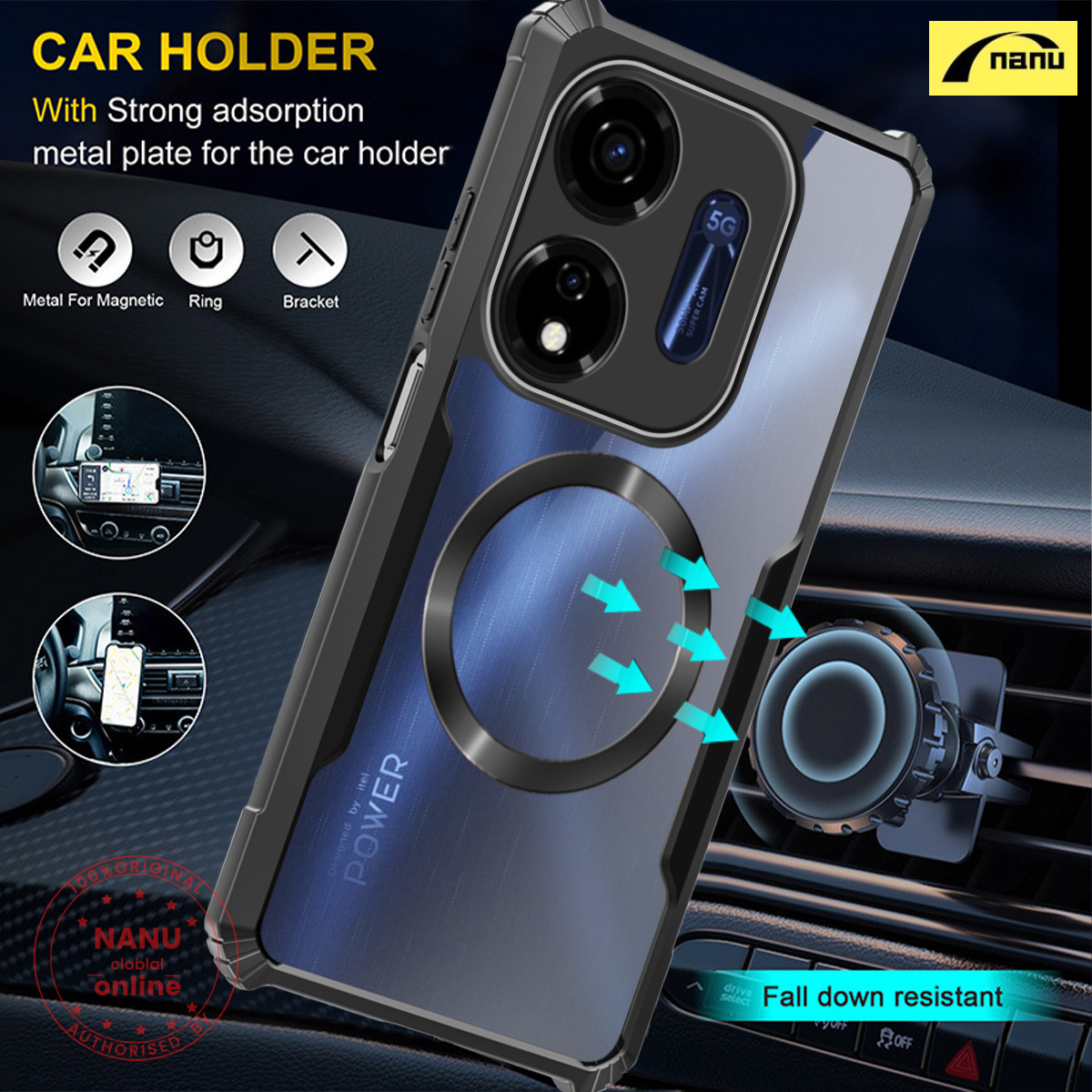 Nanu%20For%20Itel%20P55%205G%20Power%2055%205G%20Plus%20%5BThe%20Beatles%5D%20Compatible%20with%20Magsafe%20Phone%20Case%20Shockproof%20Slim%20Soft%20Cover%20Transparent%20Back%20Protection%20Casing%20-%20Image%207