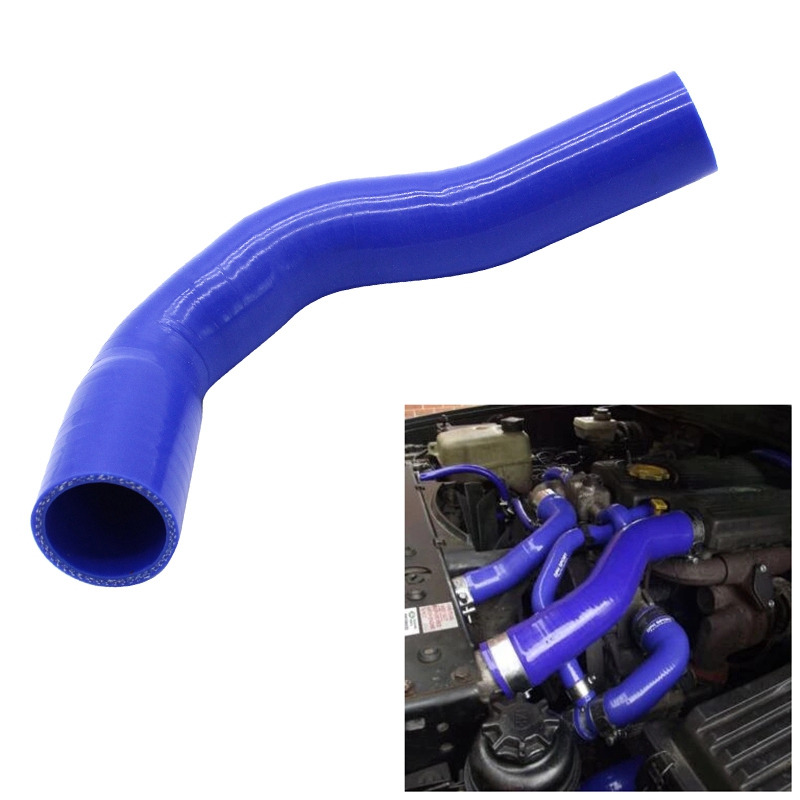 Blue Car Inner Top Radiator Silicone Intercooler Turbo Pipe Coolant