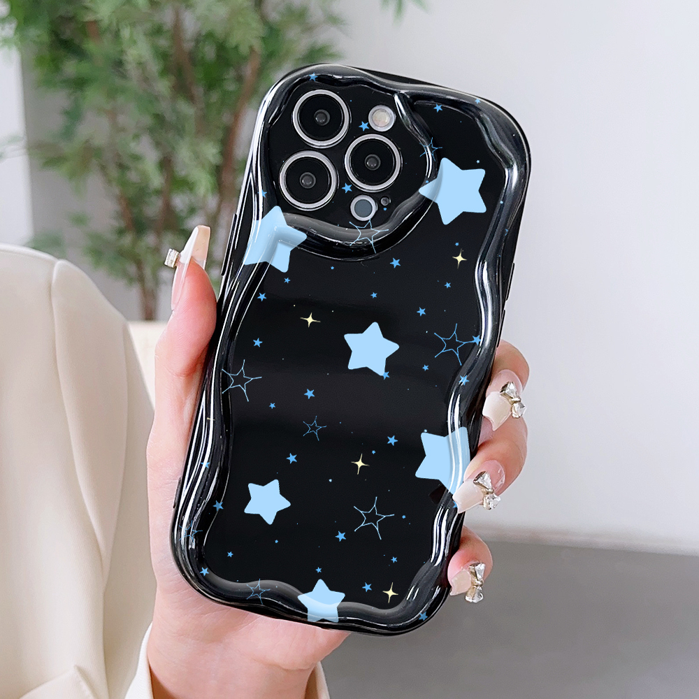 Jizetin%20for%20Infinix%20Smart%208%20Hot%2040i%20Spark%20Go%202024%20Spark%2020%2020C%20Pop%208%20Back%20Cover%20Full%20Screen%20Colorful%20Stars%20Cream%20Wavy%20Edge%20Soft%20Silicone%20Phone%20Case%20-%20Image%206