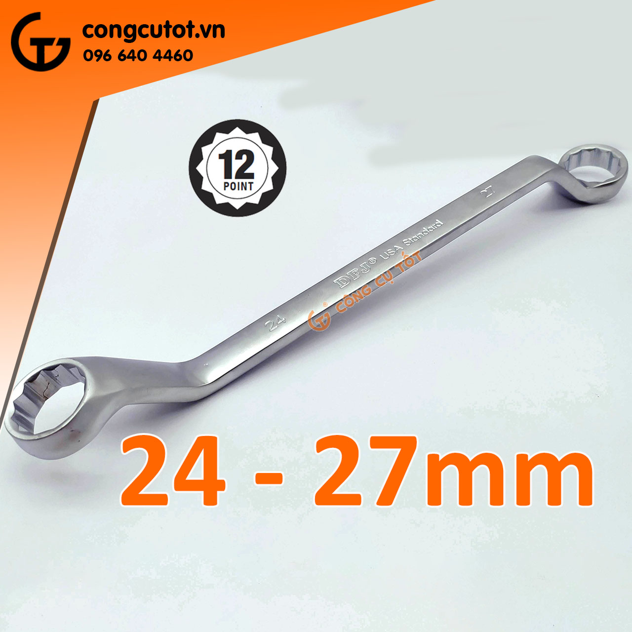Cờ lê 2 đầu vòng DFJ size tùy chọn