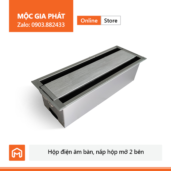 Hộp điện nhôm đóng mở 2 chiều dày sịn ko sắc cạnh