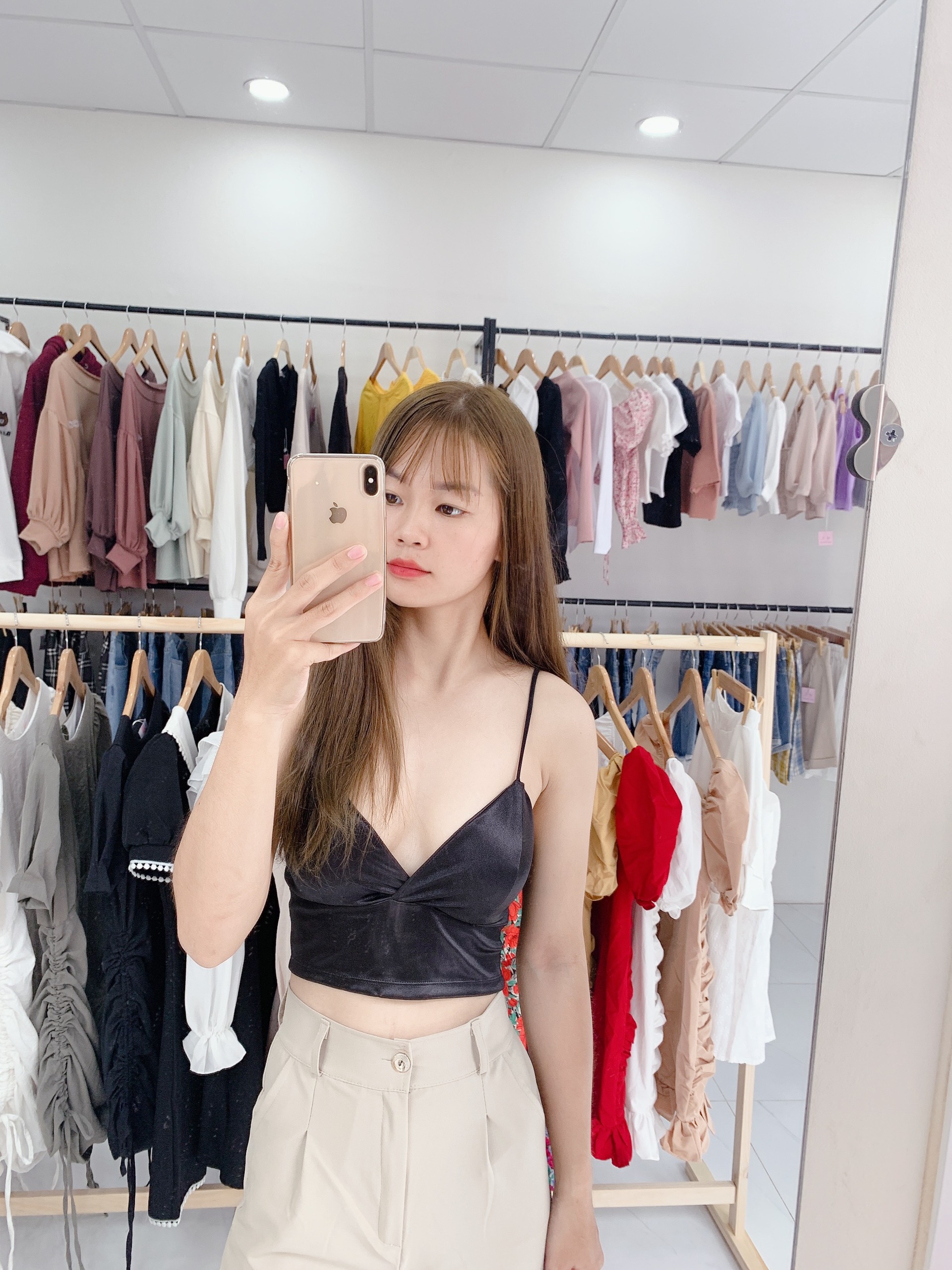 Áo Bra Satin Phi Lụa 2 Dây Sexy
