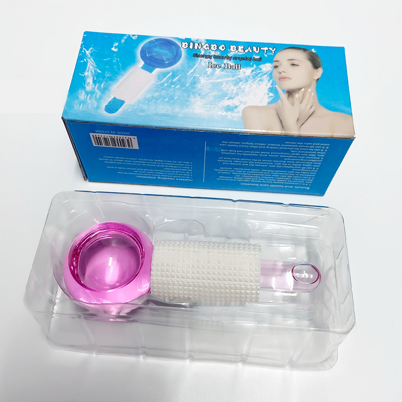 【iLoveyouso Store】1/2Pcs Box Crystal Ice Hockey Roller Energy Massage Facial Crystal Ball Massager Water Wave Ice Globes Skin Care.