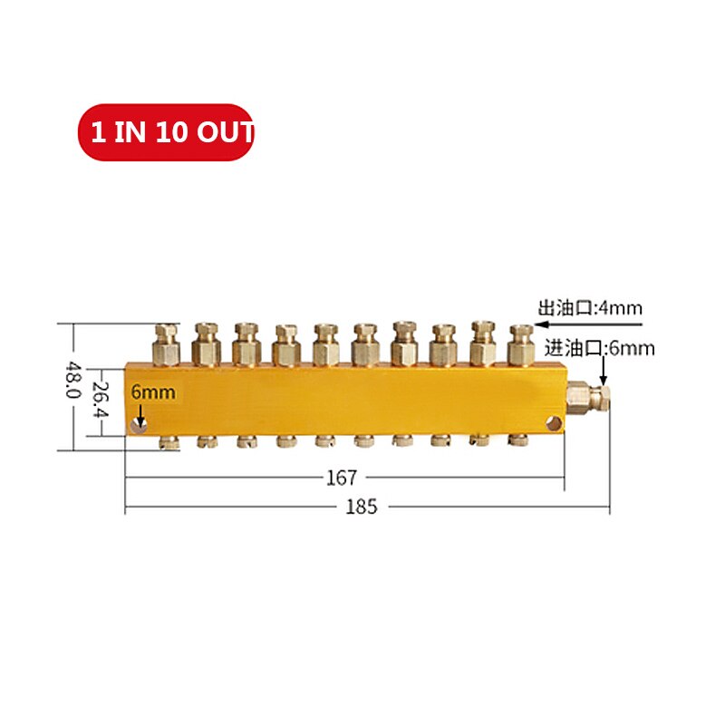 Pneumatic Adjustable Oil Distributor And Lubrication Distribution Valve