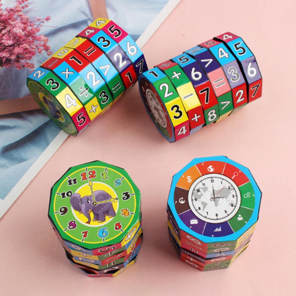 Giáo dục đồ chơi toán học Khối Xếp hình toán học công cụ hỗ trợ giảng dạy số nhận thức trò chơi trí tuệ cho trẻ mới biết đi trẻ em Đồ chơi hoạt động