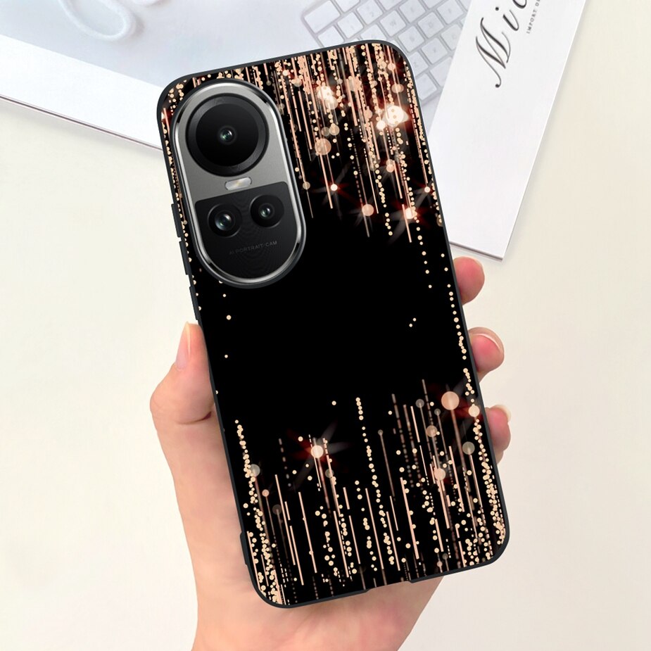 For oppo reno 10 pro case cute cartoon painted back cover soft silicone phone case for oppo reno 10 pro plus reno10 pro+ casing