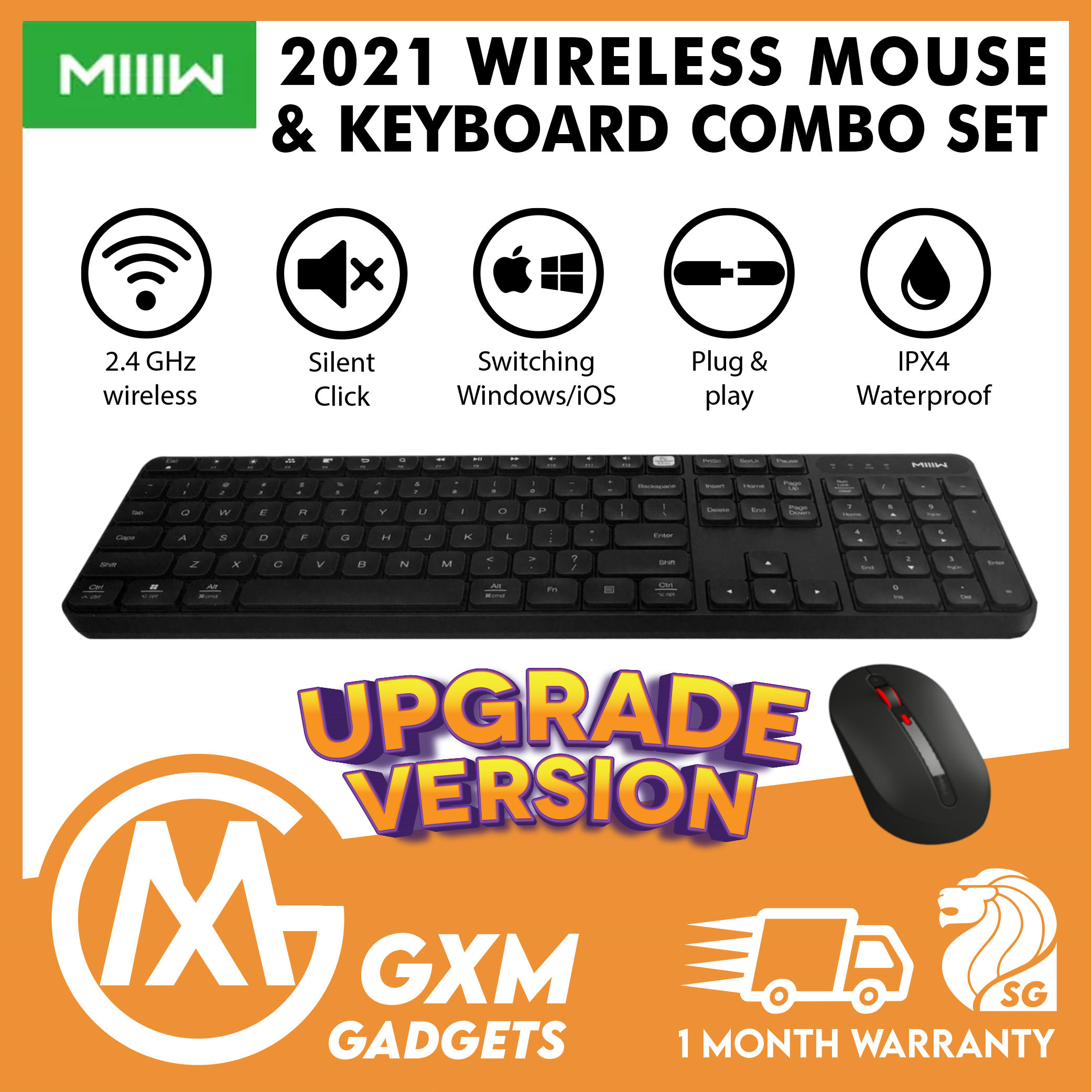 dual wireless keyboard and mouse