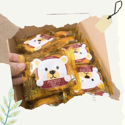 [1 thùng] 1,5 Kg Bánh Ruốc Gấu Đài Loan -