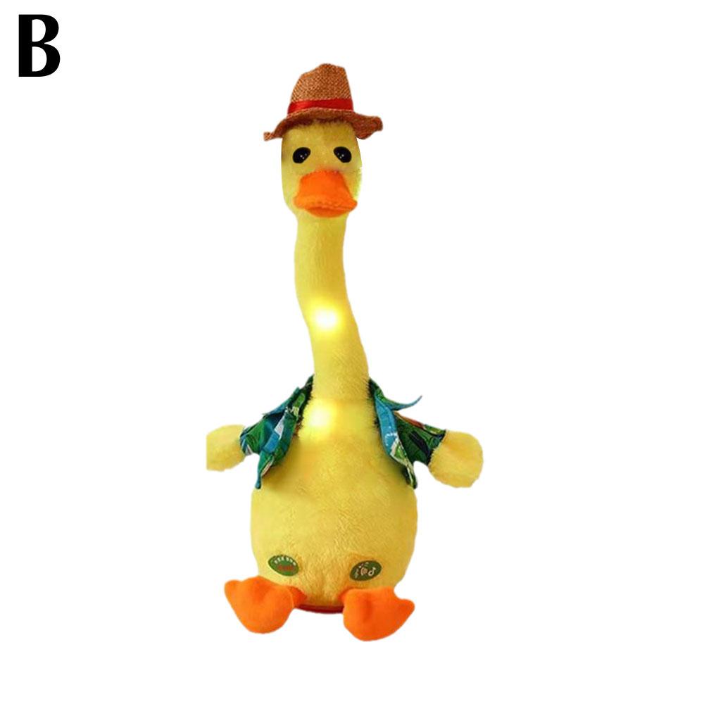 Dancing Duck Electron Plush Toy Soft Plush Doll Babies Duck Sing And Dance Voice Interactiv