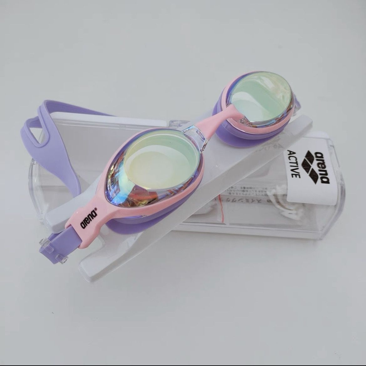 Arena ˉ Swimming Goggles, Waterproof, Anti Fog, High-definition Swimming Goggles, Men's and Women's Professional Large Frame Swimming Equipment, Swimming Goggles