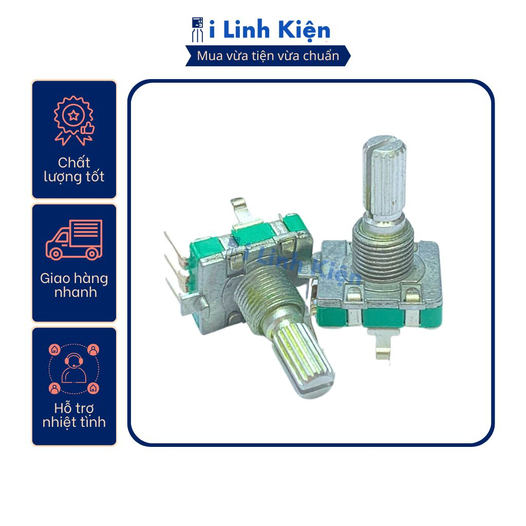 Công tắc volume vô cấp EC16 15mm 3 chân