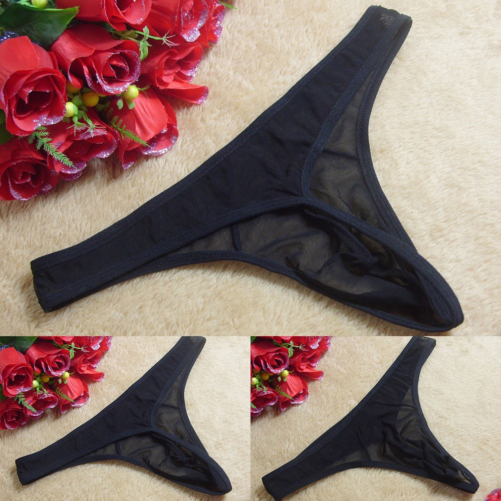 【MOMLOVE】 Stylish and Seductive Men's See Through G String Underwear for a Daring Look